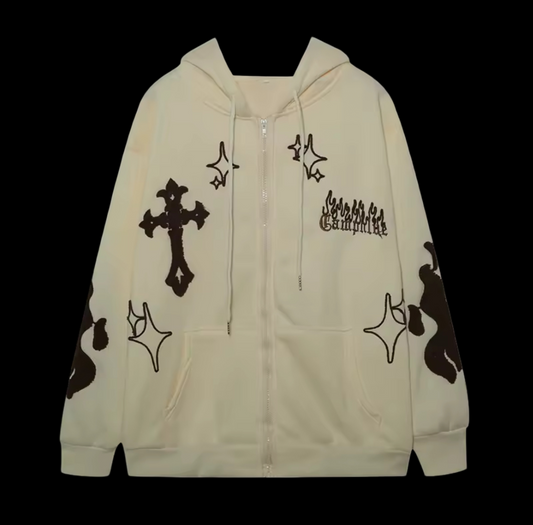 FOLLOW THE CROSS ZIP UP
