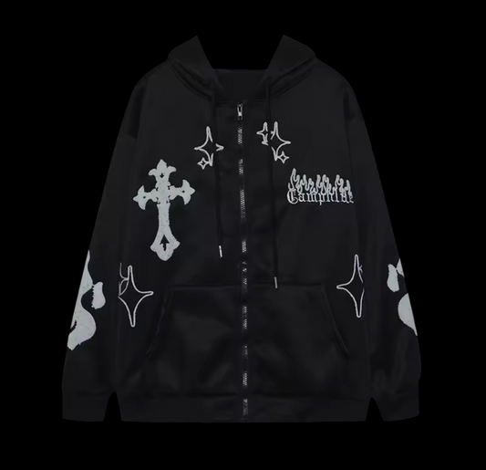 FOLLOW THE CROSS ZIP UP